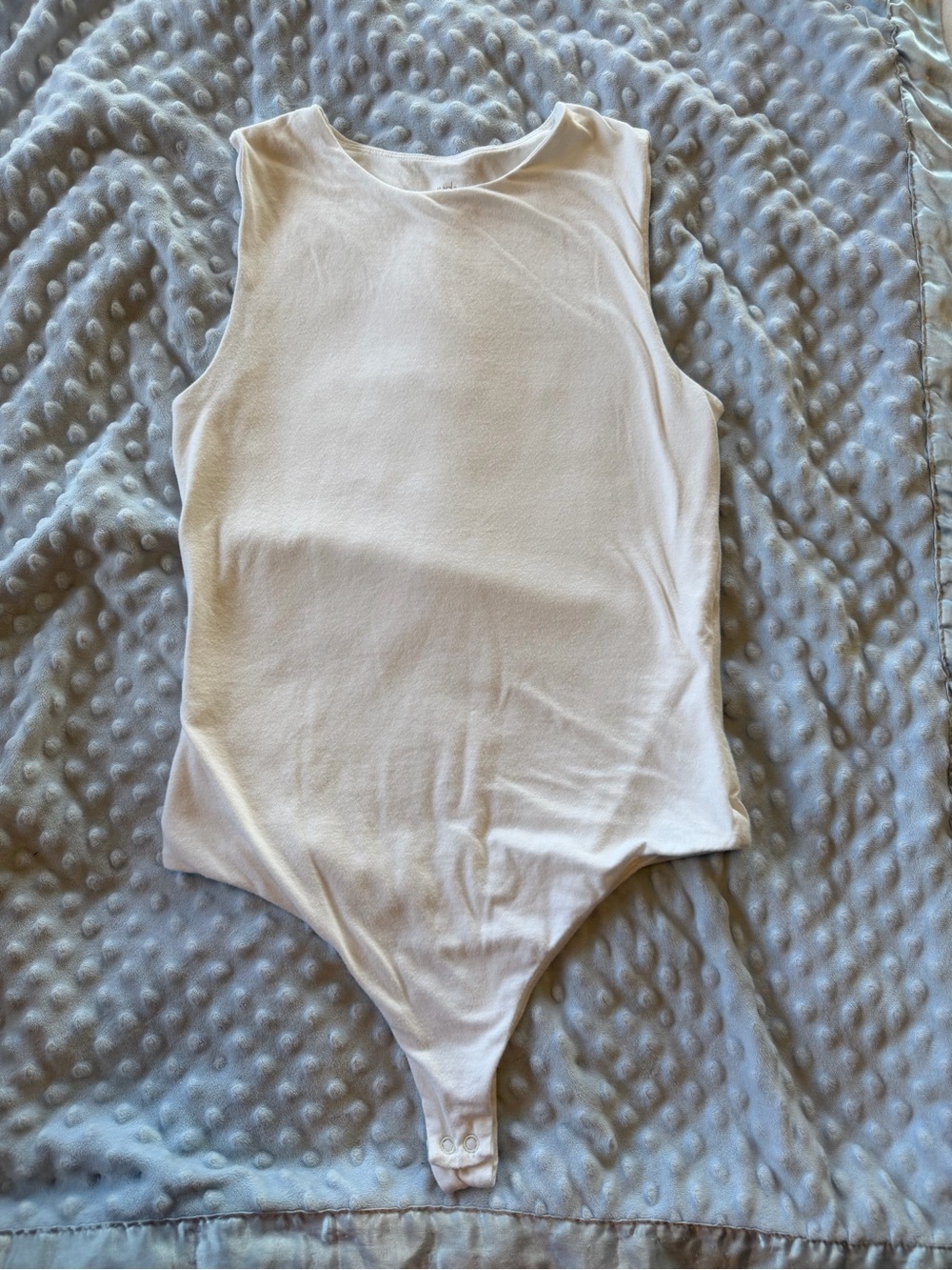 nuuds white Sleeveless Bodysuit Tank